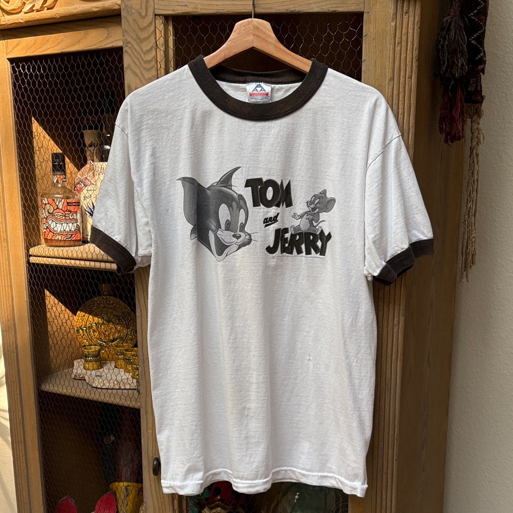 Vintage Tom and Jerry Ringer Tee